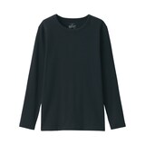 婦人　あったか綿　厚手　クルーネック長袖Ｔシャツ