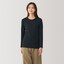 婦人　あったか綿　厚手　クルーネック長袖Ｔシャツ