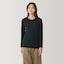 婦人　あったか綿　厚手　クルーネック長袖Ｔシャツ