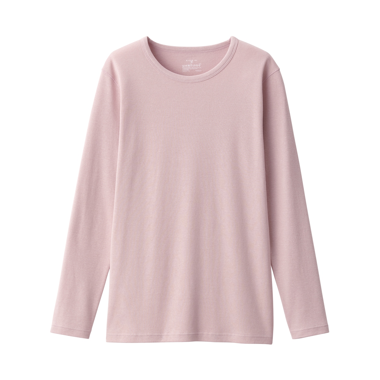 婦人　あったか綿　厚手　クルーネック長袖Ｔシャツ