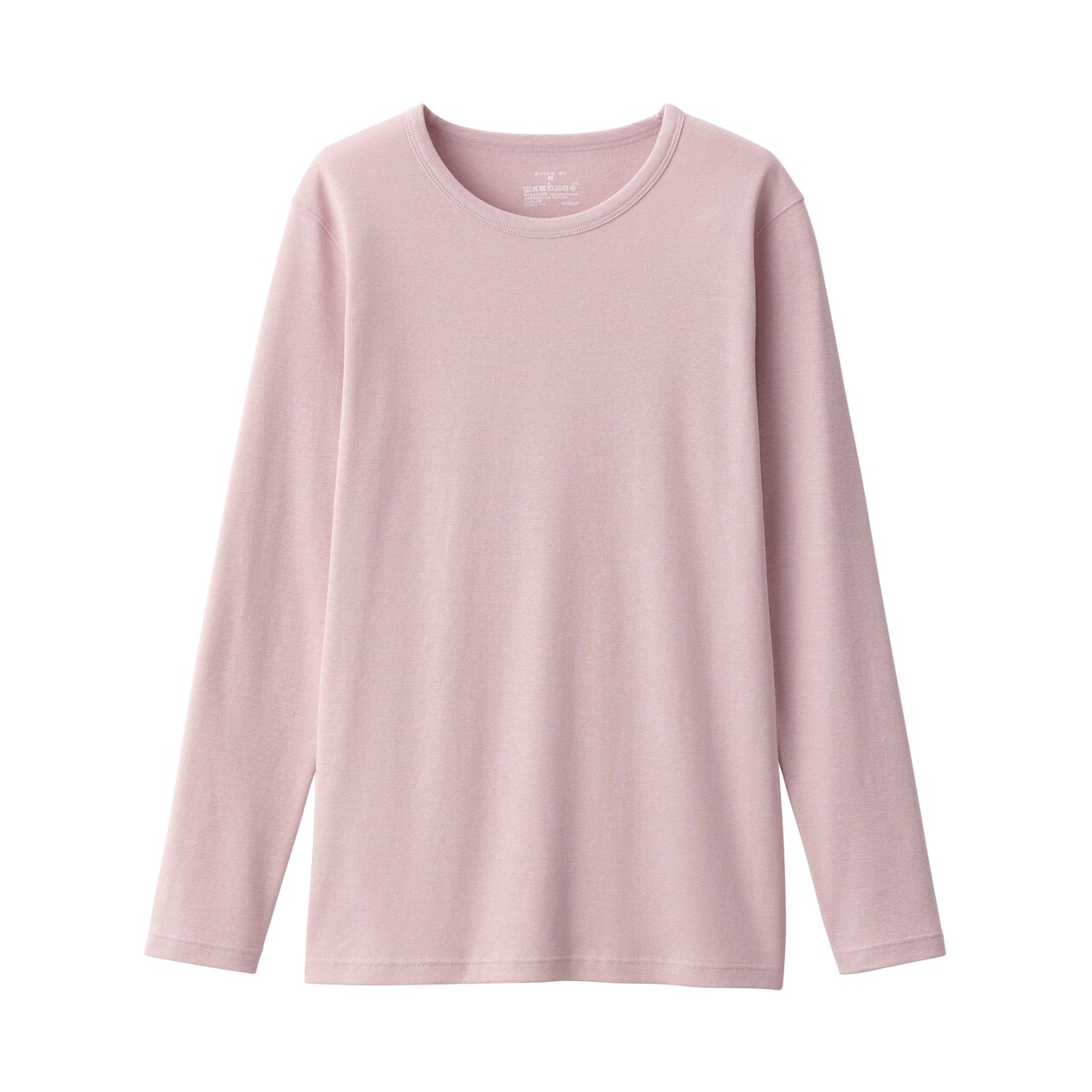 婦人　あったか綿　厚手　クルーネック長袖Ｔシャツ