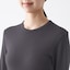 婦人　ウールクルーネック長袖Ｔシャツ
