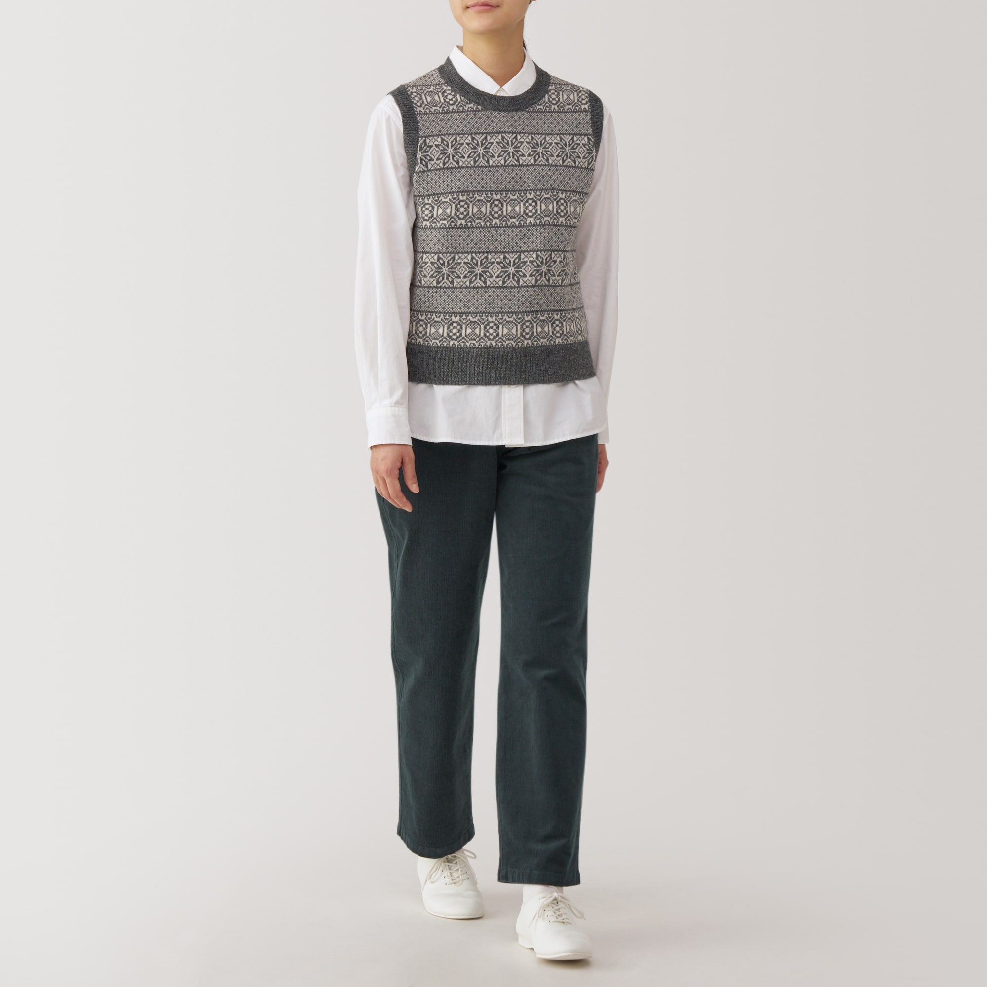 婦人 ストレッチコーデュロイイージーストレートパンツ | 無印良品