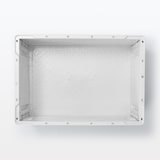 再生ポリプロピレン入り　折りたたみコンテナ　窓付　５０Ｌ　ホワイトグレー