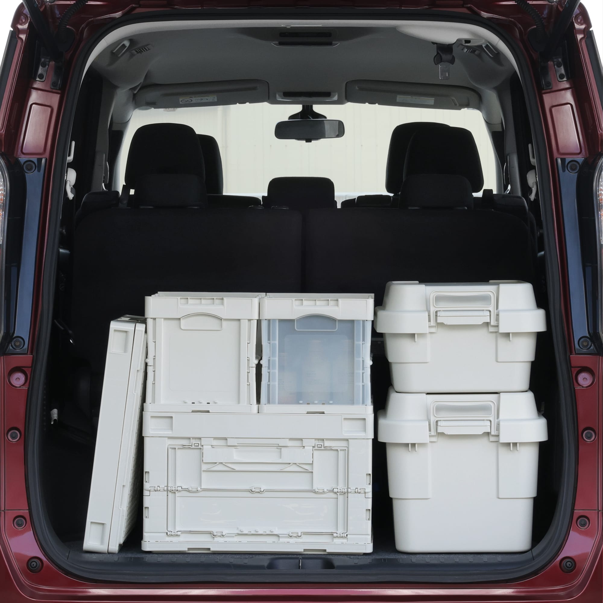 再生ポリプロピレン入り　折りたたみコンテナ　２０Ⅼ　ホワイトグレー