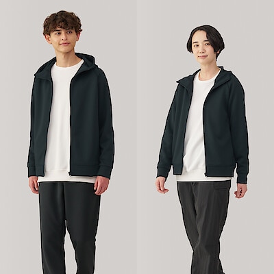 紳士　ＵＶカット乾きやすいスウェットフルジップパーカ