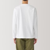 紳士　天竺編みクルーネック長袖Ｔシャツ