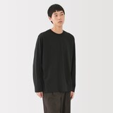 紳士　天竺編みクルーネック長袖Ｔシャツ