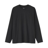 紳士　天竺編みクルーネック長袖Ｔシャツ