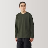 紳士　天竺編みクルーネック長袖Ｔシャツ