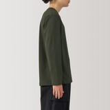 紳士　天竺編みクルーネック長袖Ｔシャツ