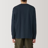 紳士　天竺編みクルーネック長袖Ｔシャツ