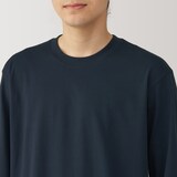 紳士　天竺編みクルーネック長袖Ｔシャツ