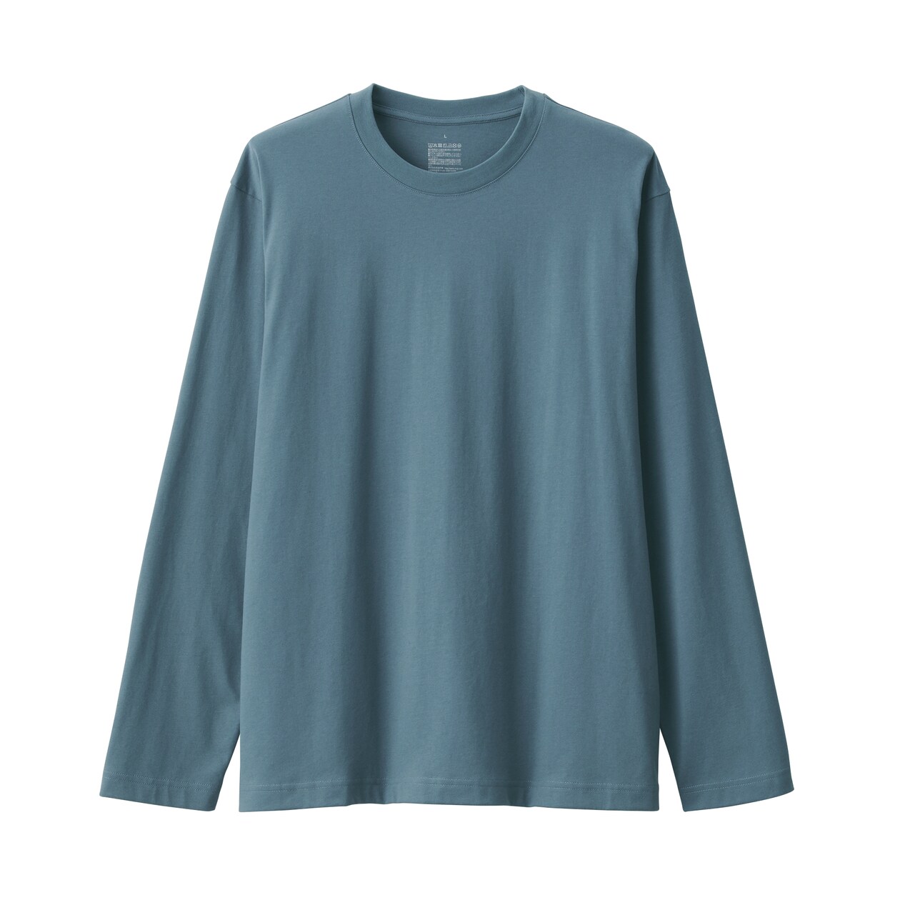 紳士　天竺編みクルーネック長袖Ｔシャツ