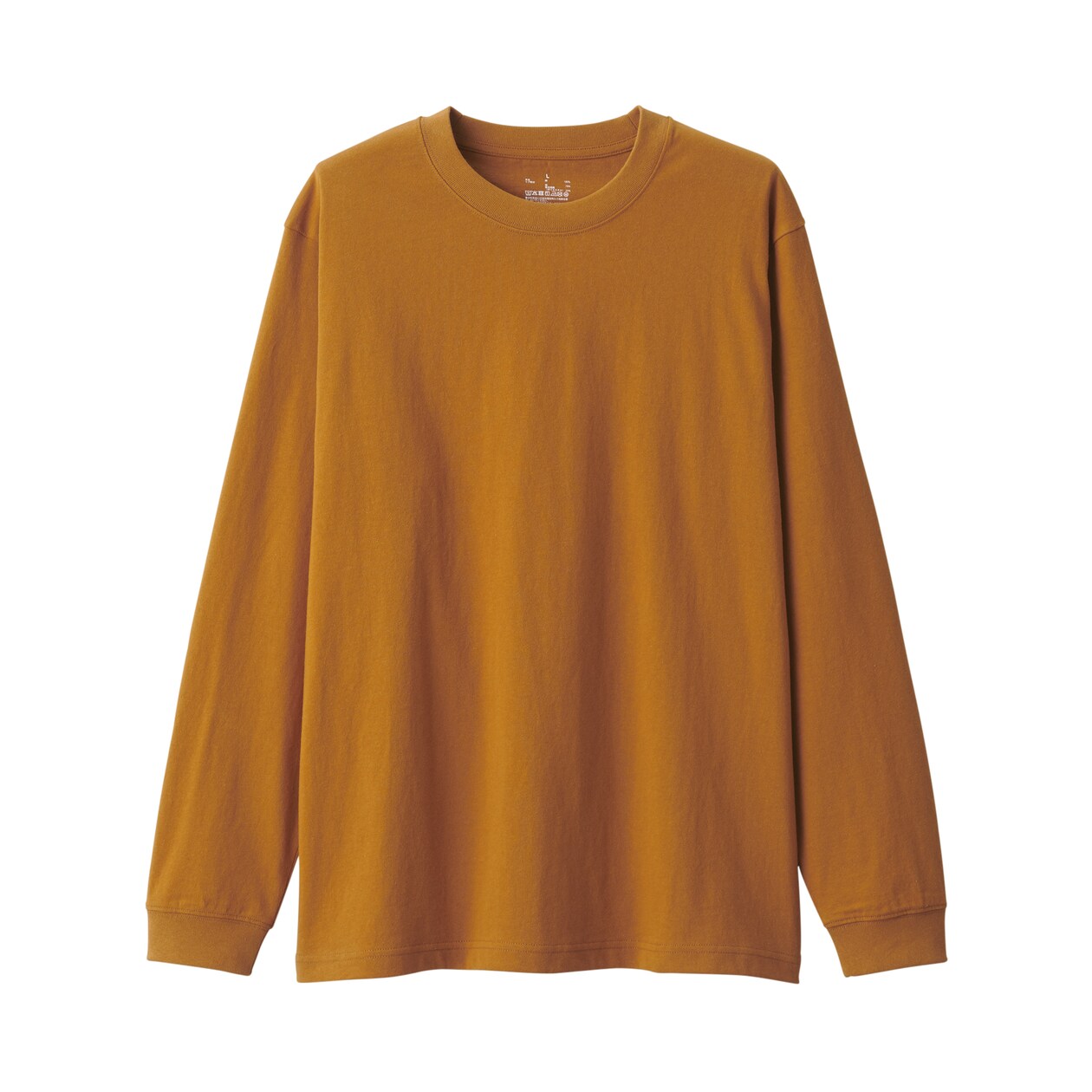 紳士　洗いざらし太番手クルーネック長袖Ｔシャツ