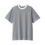 紳士　天竺編みクルーネック半袖Ｔシャツ（ボーダー）