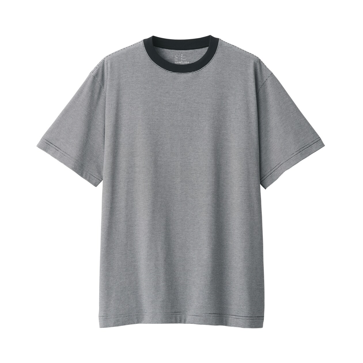 紳士　天竺編みクルーネック半袖Ｔシャツ（ボーダー）