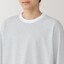 紳士　天竺編みクルーネック長袖Ｔシャツ（ボーダー）