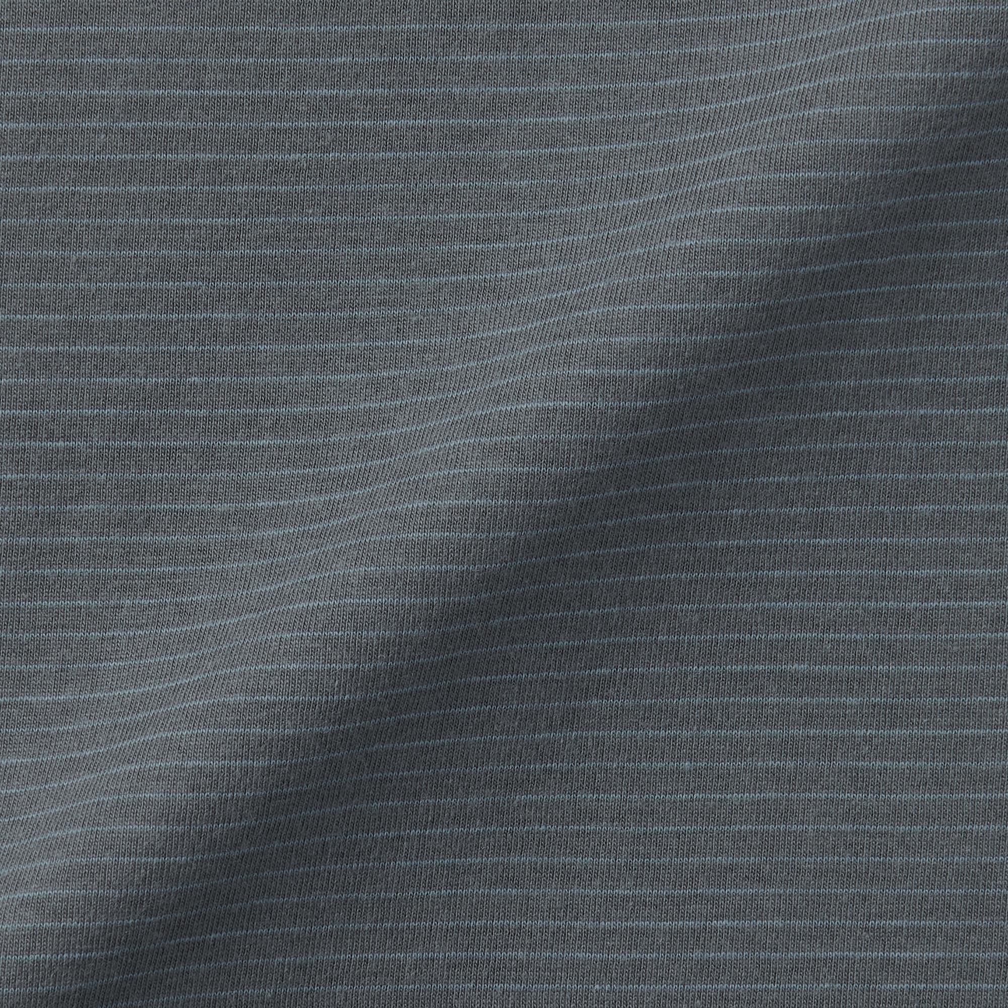 紳士　天竺編みクルーネック長袖Ｔシャツ（ボーダー）