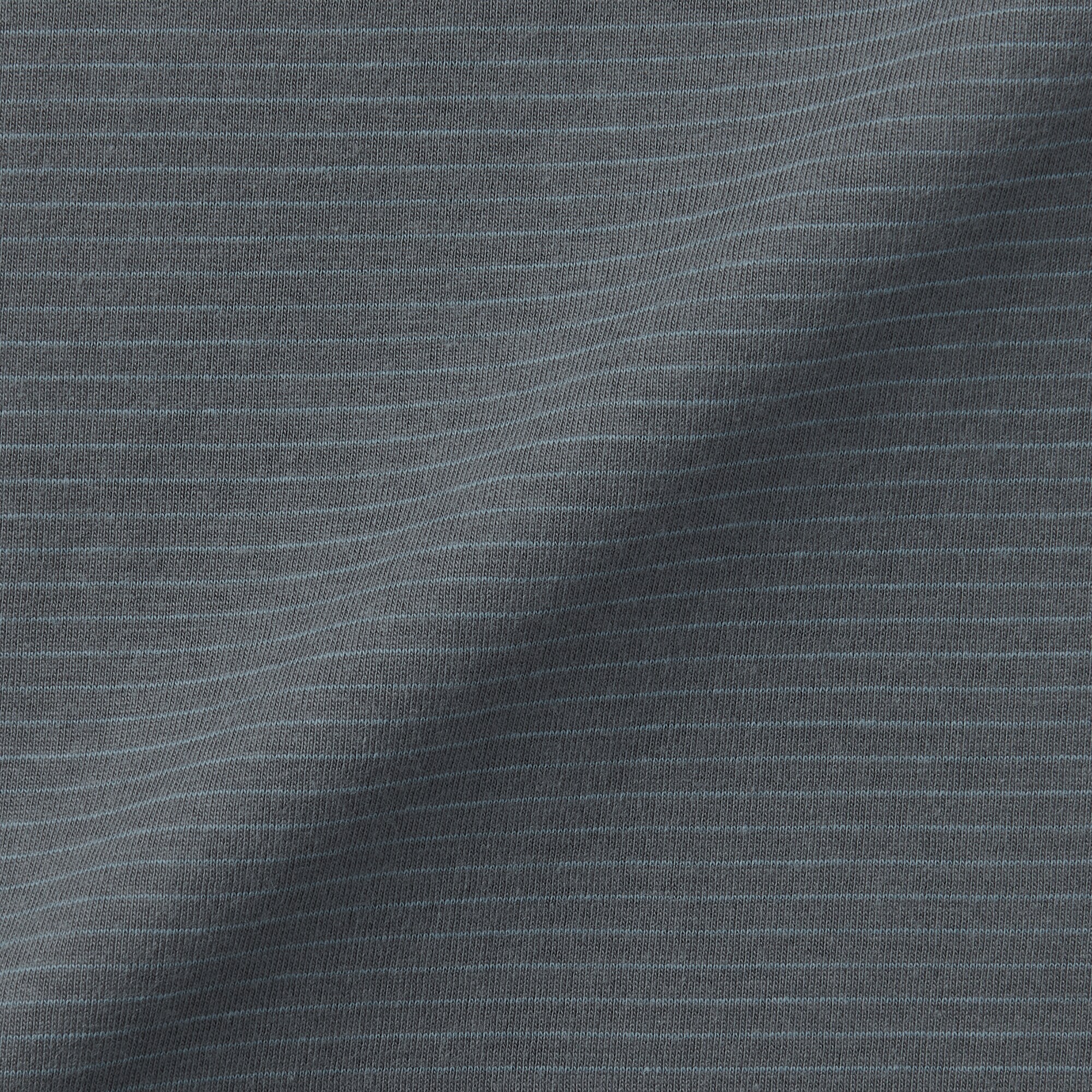 紳士　天竺編みクルーネック長袖Ｔシャツ（ボーダー）