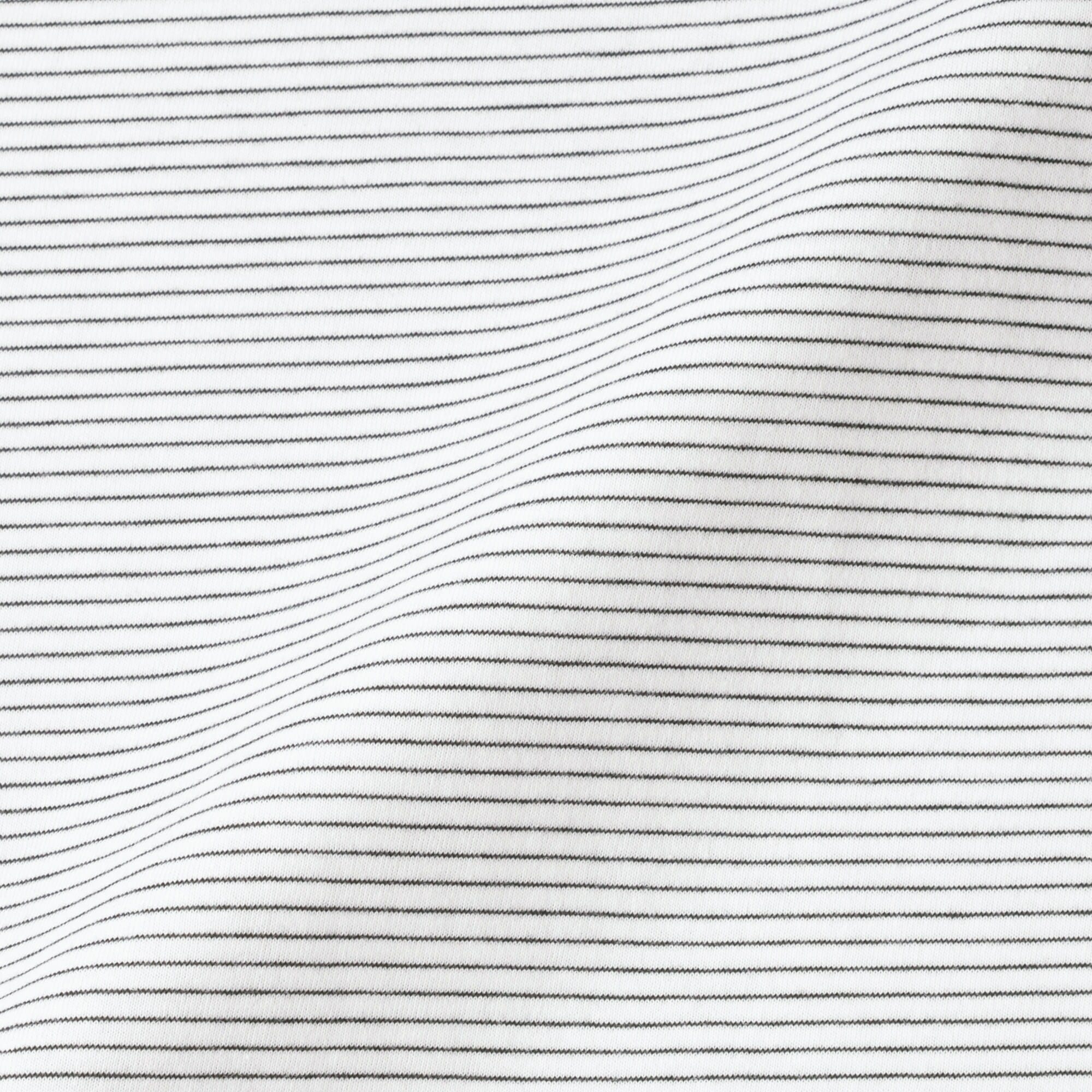 紳士　天竺編みクルーネック長袖Ｔシャツ（ボーダー）