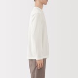 紳士　起毛クルーネック長袖Ｔシャツ