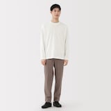 紳士　起毛クルーネック長袖Ｔシャツ