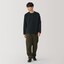 紳士　起毛クルーネック長袖Ｔシャツ