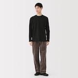 紳士　起毛クルーネック長袖Ｔシャツ