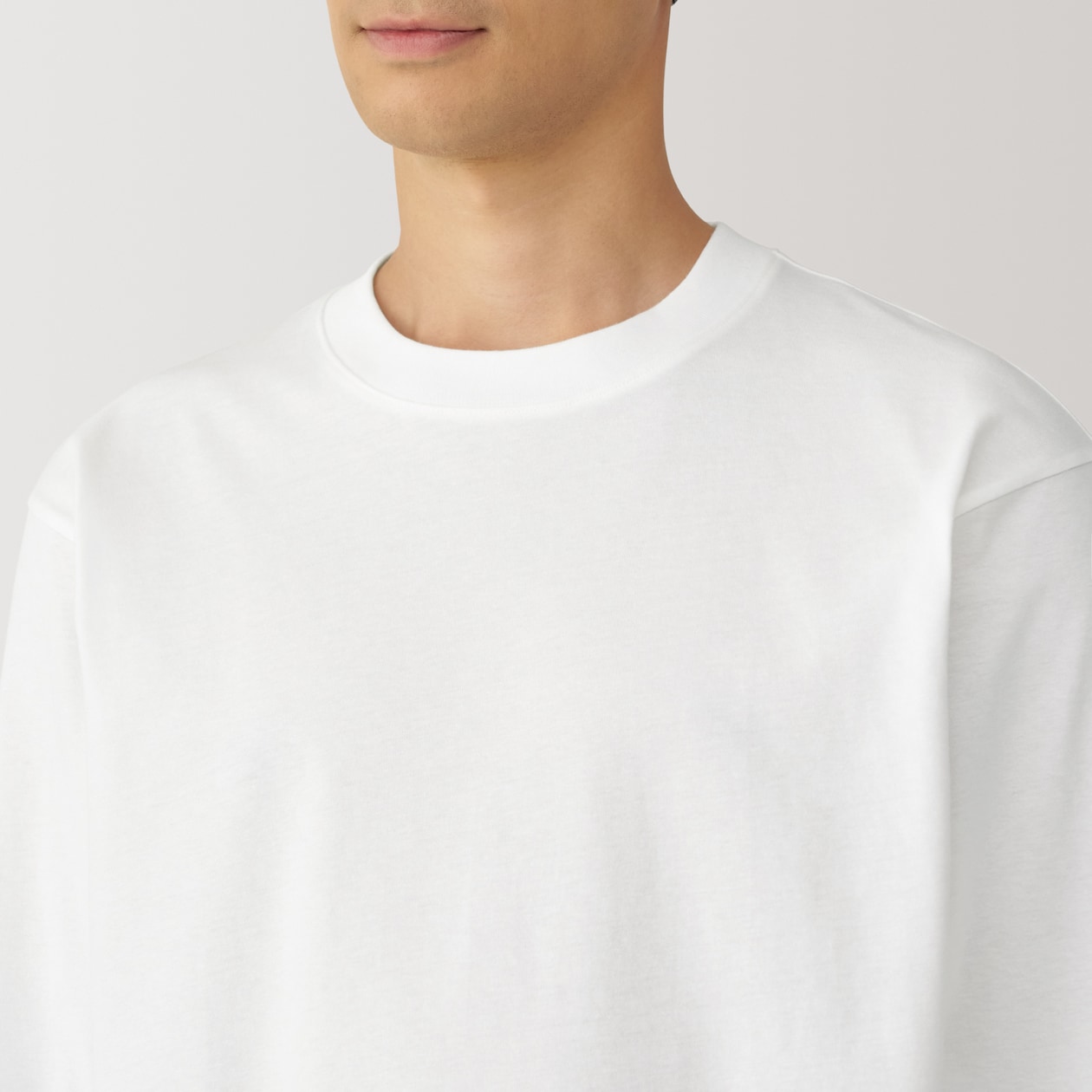 紳士　起毛クルーネック長袖Ｔシャツ