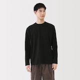 紳士　起毛クルーネック長袖Ｔシャツ