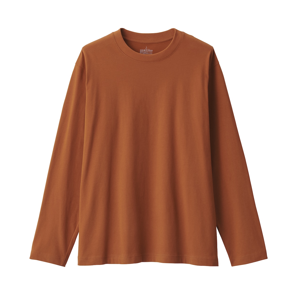 紳士　起毛クルーネック長袖Ｔシャツ
