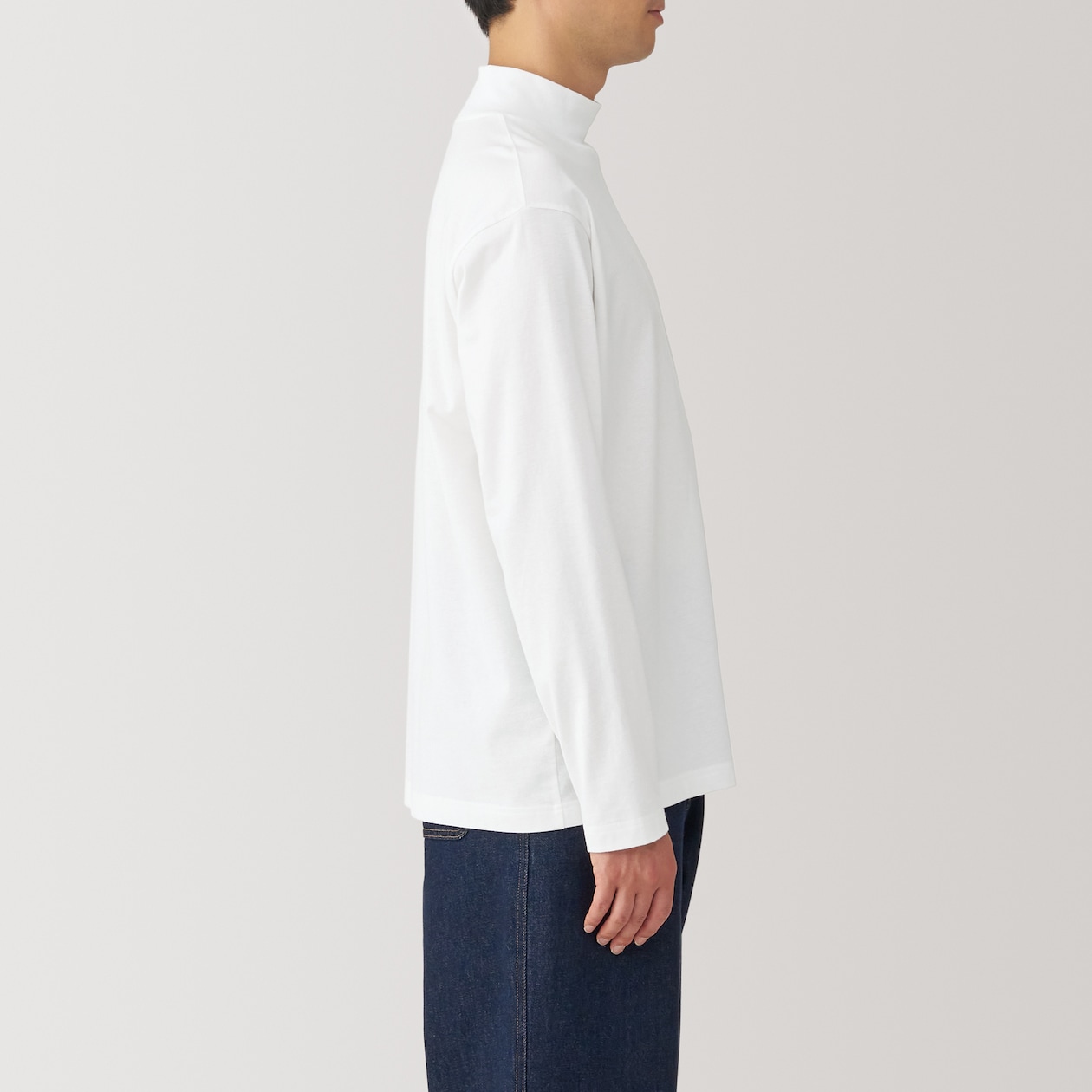 紳士　起毛ハイネック長袖Ｔシャツ