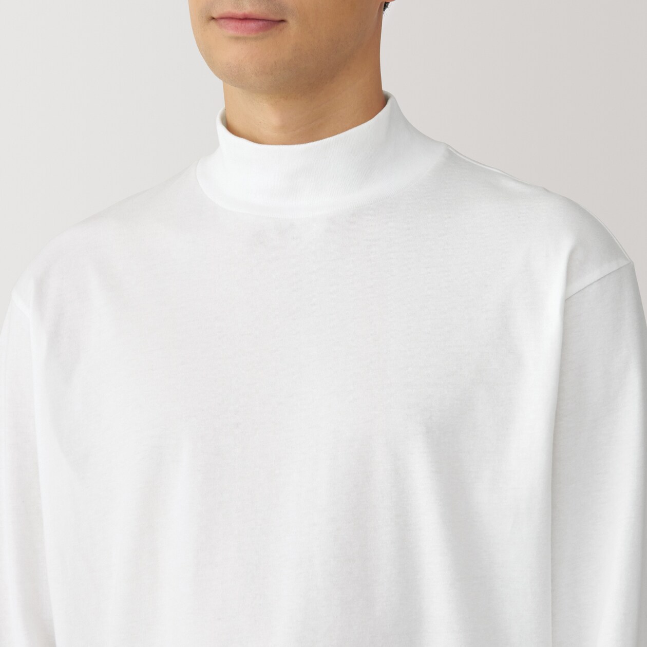 紳士　起毛ハイネック長袖Ｔシャツ