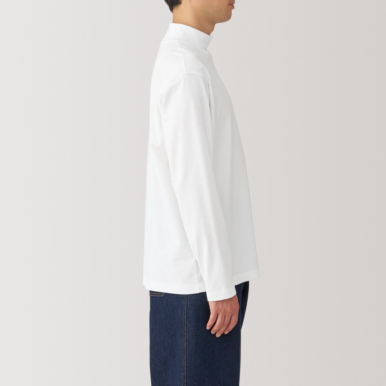 紳士　起毛ハイネック長袖Ｔシャツ