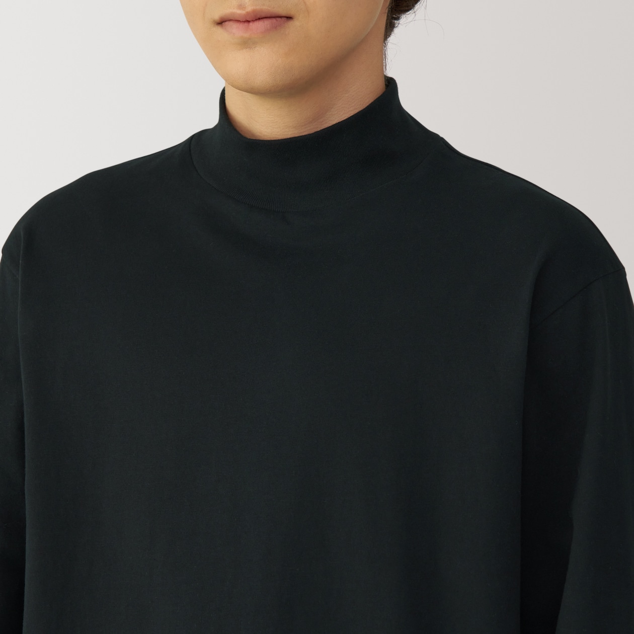 紳士　起毛ハイネック長袖Ｔシャツ