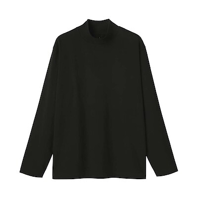 紳士　起毛ハイネック長袖Ｔシャツ