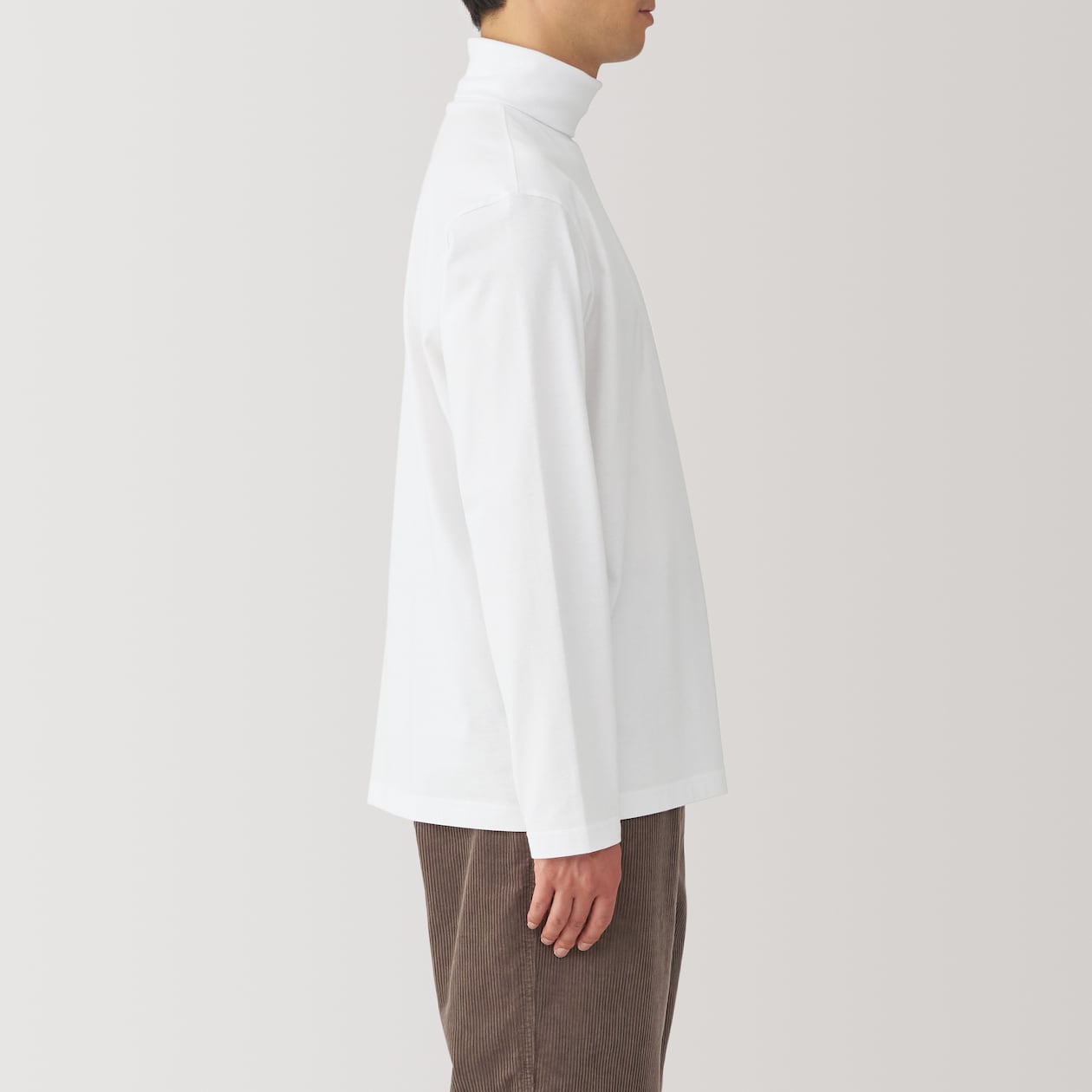 紳士　起毛タートルネック長袖Ｔシャツ