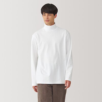 紳士　起毛タートルネック長袖Ｔシャツ