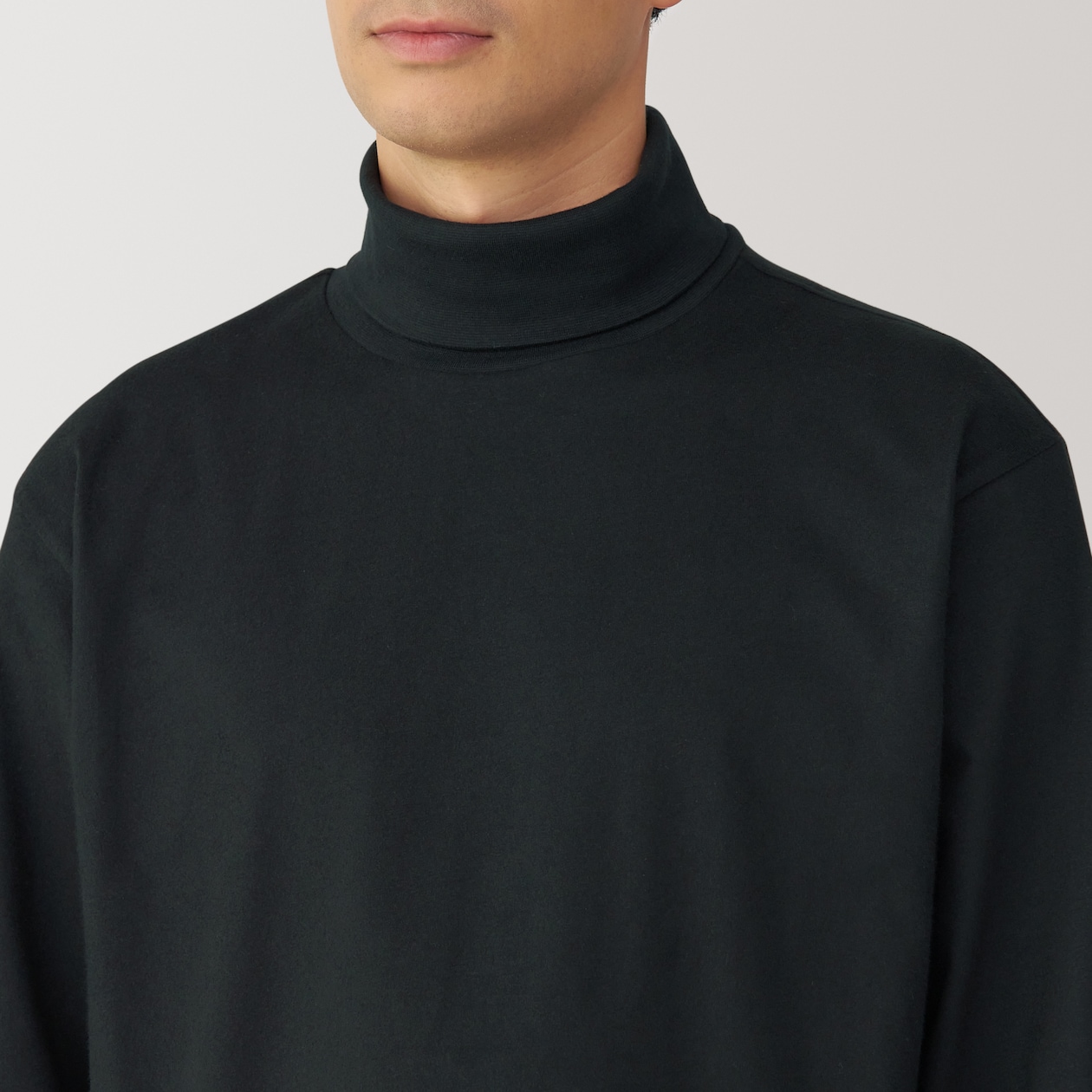紳士　起毛タートルネック長袖Ｔシャツ