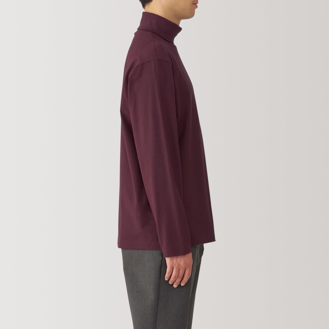 紳士　起毛タートルネック長袖Ｔシャツ