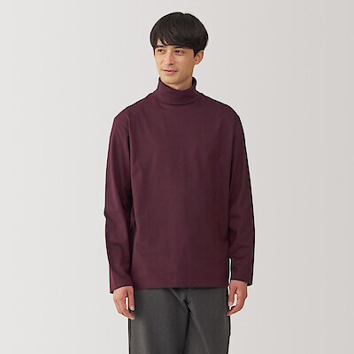 紳士　起毛タートルネック長袖Ｔシャツ