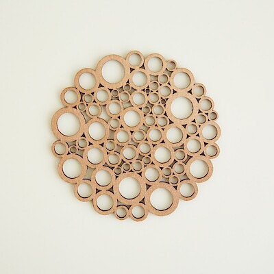 ［ＩＤＥＥ］木製コースターｂｕｂｂｌｅ