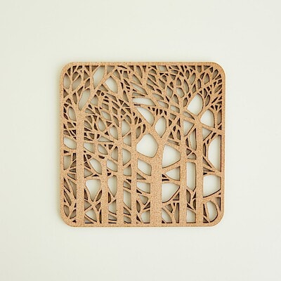 ［ＩＤＥＥ］木製コースターｆｏｒｅｓｔ