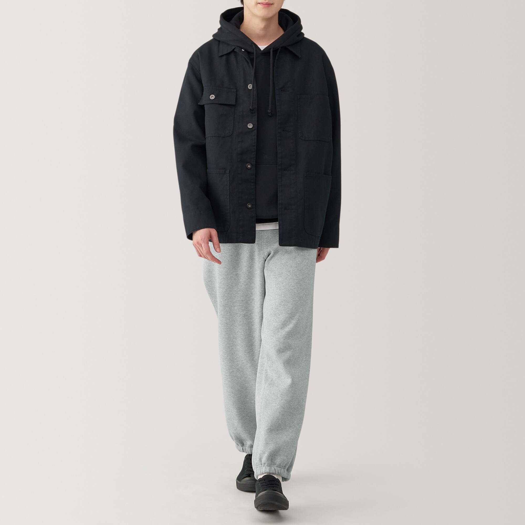 紳士　スウェットワイドパンツ