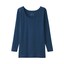 婦人　あったか綿　Ｕネック八分袖Ｔシャツ