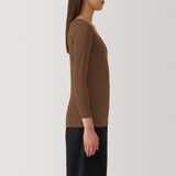 婦人　あったか綿　Ｕネック八分袖Ｔシャツ