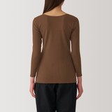 婦人　あったか綿　Ｕネック八分袖Ｔシャツ