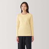 婦人　あったか綿　厚手　クルーネック長袖Ｔシャツ