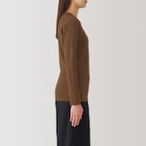 婦人　あったか綿　厚手　クルーネック長袖Ｔシャツ